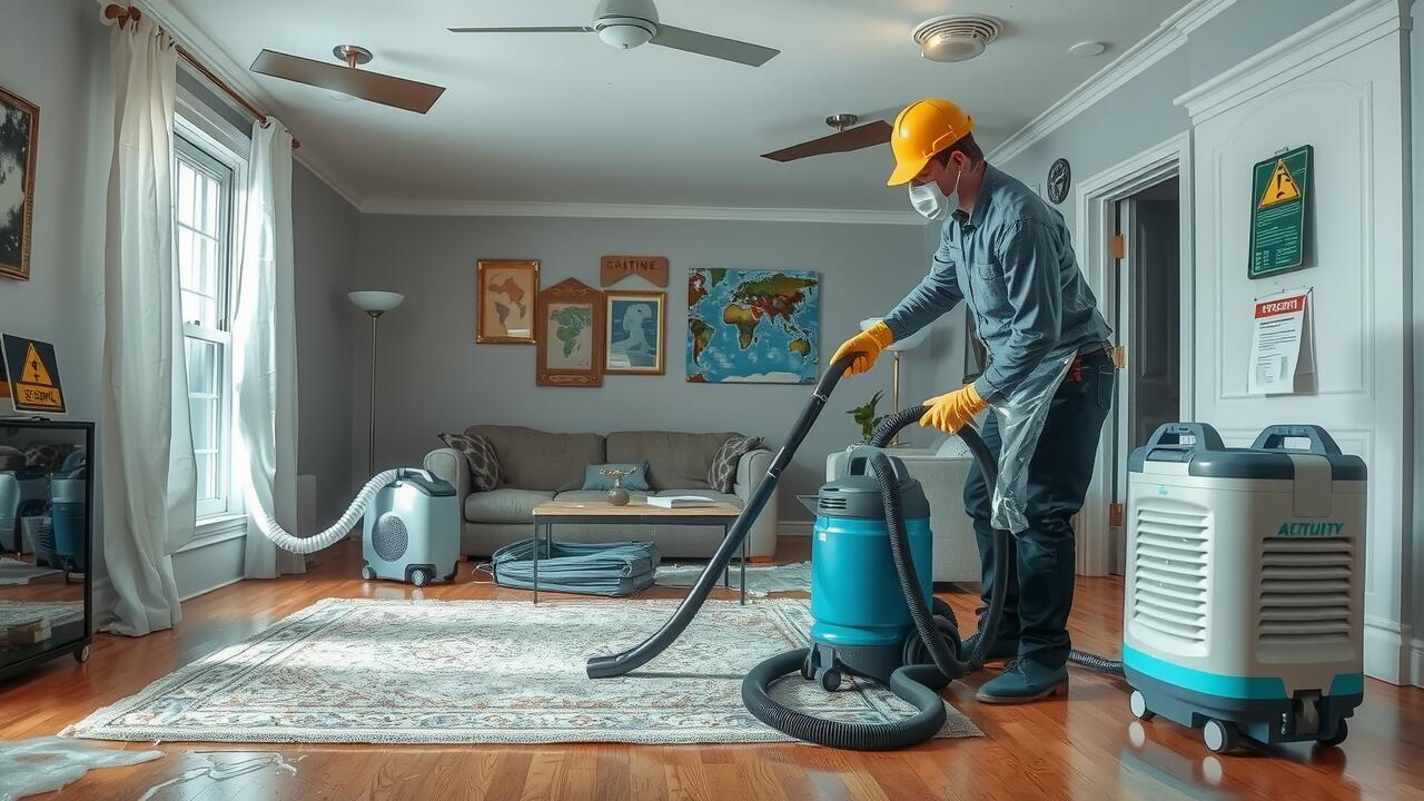 How do I clean my house from water damage?